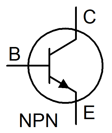 npn transistor symbol