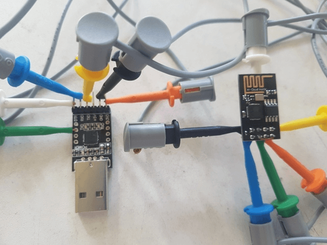 ESP8266-01 connections to USB