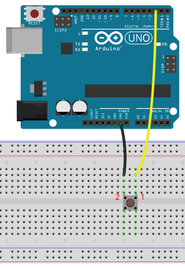 Circuit using the built-in pull-up resistor